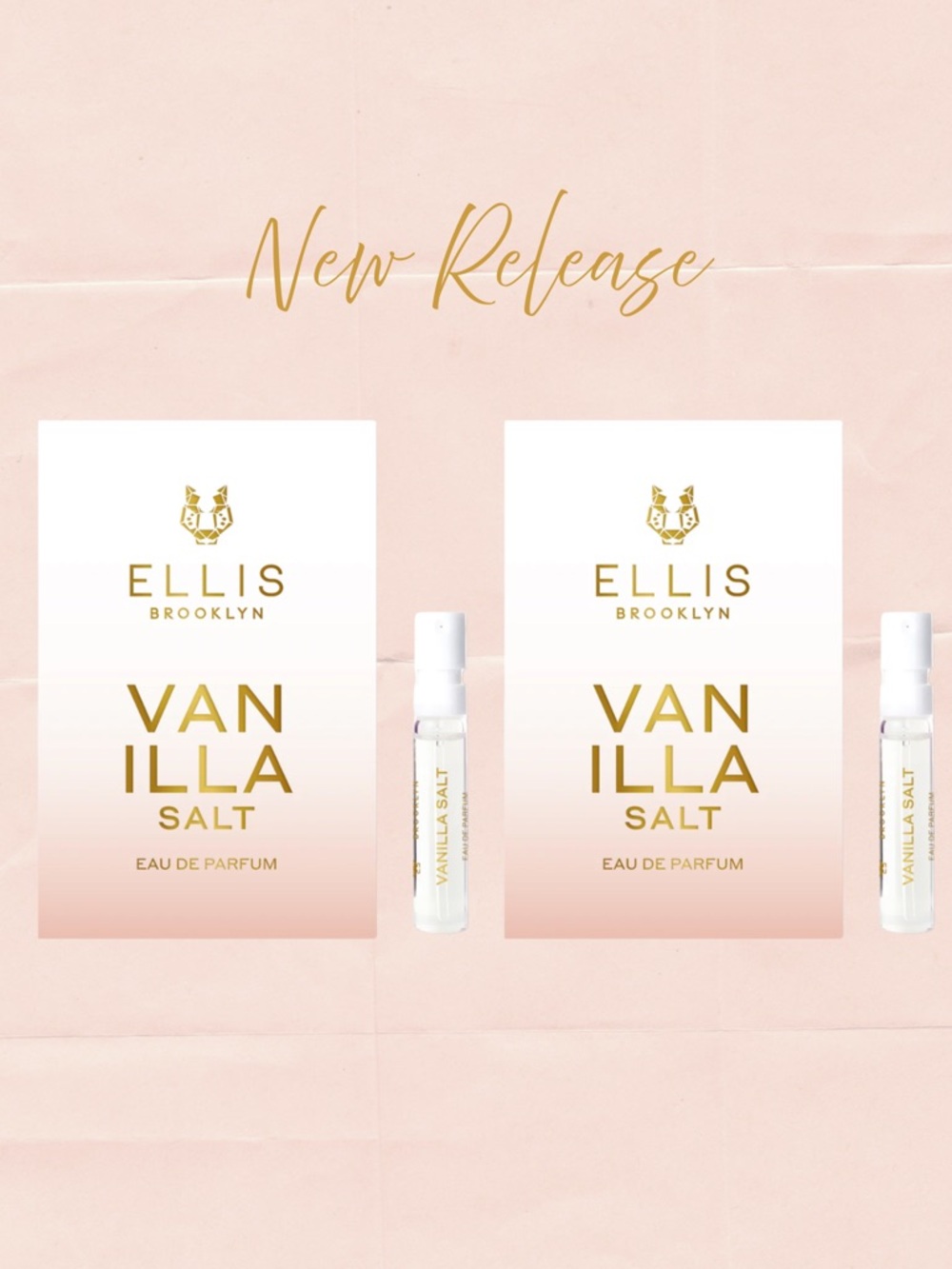 ELLIS BROOKLYN Vanilla Salt Eau de Parfum Samples (2) .05 fl oz ea. NEW ON CARD